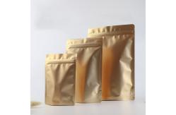 China Tea Coffee Zipper Tin Foil Bag Aluminized Frosted Self Supporting supplier