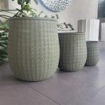 Frost Resistant Fiber Cement Pot For Warmer Camping Burners And Charcoal
