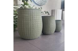 China Frost Resistant Fiber Cement Pot For Warmer Camping Burners And Charcoal supplier