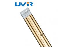 China 15x33mm IRP Infrared Lamp For Printing , Gold Coating Quartz Infrared Emitters supplier