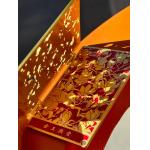 Soft Enamel Fridge Magnet With Detailed Winter Village And Celestial Symbols
