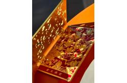 China Soft Enamel Fridge Magnet With Detailed Winter Village And Celestial Symbols supplier