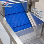 380V Integrating Spinach Washing Machine , Blasting Isolating Potato Cleaning Machine