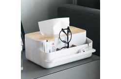 China Refillable Reusable Plastic Tissue Box Cover Silk Screen Tissue Container supplier