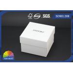 Custom Logo Printed Paper Jewelry Box / Jewellery Gift Boxes / White Jewelry Packaging Boxes for sale