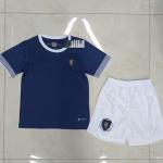 Polyester Fabric  Kids Soccer Jerseys Royal Blue Football Jersey Commemorative Edition for sale