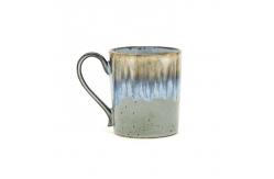 China Ceramic 3D blue brown Mug Ceramic Coffee Milk Mug with 3d reactive glaze supplier