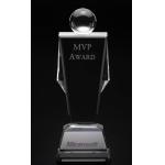 mvp crystal award/crystal trophy/model crystal award/3d laser engraving crystal award for sale