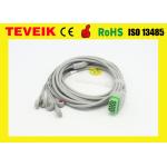 11 Pins ECG Accessories For Patient Monitor , 5 Leads Snap With AHA AAMI Standard for sale