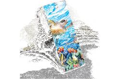 China Custom Size 3D Effect Animal Bookmarks Eco - Friendly Material supplier