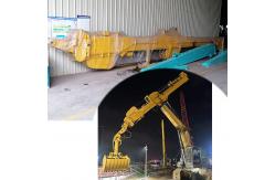 China Clamshell Telescopic Arm With Clamshell Bucket Grapple Digging House Foundation supplier