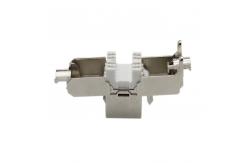 China STP CAT6A KeyStone Jack FacePlate Toolless Shielded 180 Degree supplier