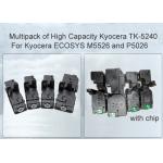 Kyocera Ecosys M5521 Black and Colour Toner Cartridge TK5230 CMYK 4 Pack with Japan Toner Powder for sale