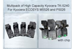 China Compatible Kyocera ECOSYS P5026cdn TK-5240 Black and Colour Toner Cartridge 4 Pack supplier