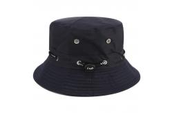 China Femal Sunscreen Fisherman Bucket Hat With Metal Eyelet Rope XXL Size supplier