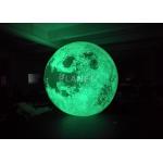 Colorful Changing Large Inflatable Moon Ball 3m Dia Customized for sale
