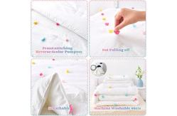 China White Childrens Cotton Bedding Jacquard Tufted Dot Crib Bed Sheets Set supplier