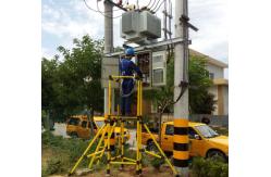 China Strong Non Conductive Fibreglass Scaffold Tower For Wire Pole Repairement supplier