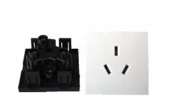 China Australia Square Electric Power Sockets Wall Power Outlet with 3 Pin Plastic Jack supplier