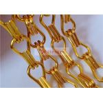 Gold Color Aluminium Chain Fly Curtain Used As Room And Space Divider for sale