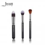 Jessup 3pcs Synthetic Hair Face Makeup Brush Set With Copper Ferrule for sale