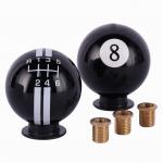 Wholesale customization 5 speed car universal black 8 ball shift knob gear shift knobs for sale