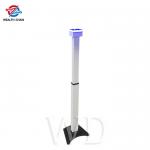 Adjustable Height 114cm Face Recognition Temperature Kiosk Aluminum Alloy