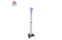 China Adjustable Height 114cm Face Recognition Temperature Kiosk Aluminum Alloy supplier