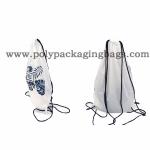 Biodegradable CPE PE Plastic Drawstring Backpack Plastic Bags