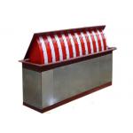 Security retractable remote control Hydraulic Road Blocker red and White