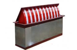 China Security retractable remote control Hydraulic Road Blocker red and White supplier