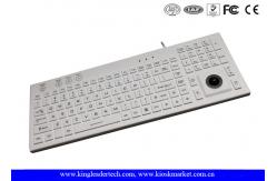 China IP68 106 Keys Waterproof Silicone Keyboard Built In Trackball And Backlight supplier