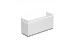 China Modern Reception Desk Beauty Salon Counter Cheap White Reception Table supplier
