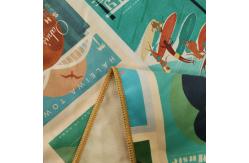 China Custom logo printed microfiber beach towel beach towel with mesh bag supplier
