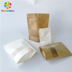 Reusable Lamination Plastic Food Packaging White Brown Paper Customized Printing for sale