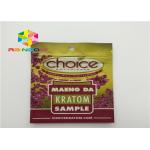 Glossy / Matte Effect Plastic Pouches Packaging Three Side Seal For Herbal Incense
