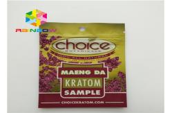 China Glossy / Matte Effect Plastic Pouches Packaging Three Side Seal For Herbal Incense supplier