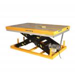 Portable Low Profile Electric Hydraulic Scissor Lift Table 800kg Wireless Remote Control Lifting for sale