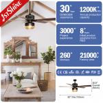MDF Blades 52 Inches Remote Control Ceiling Fan With Farmhouse Style