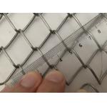 19.0mm Diamond Chain Link Fencing Mesh Fabric 16 Gauge 1 X 25m Galvanized for sale