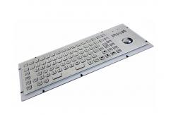 China F Keys Stainless Steel Industrial Keyboard 20mA With Mouse Optical Trackball supplier