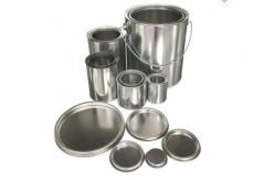 China Round 5L Tinplate Empty Metal Container Tin For Food Storage supplier