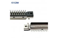 China 180 Degree PCB SCSI Connector Female 50P MDR Servo Connector supplier