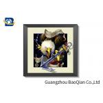 CMYK Printing 5D Pictures Lenticular Image / Poster With White MDP Frame for sale
