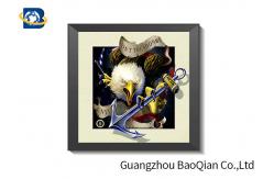 China CMYK Printing 5D Pictures Lenticular Image / Poster With White MDP Frame supplier
