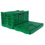 Agriculture Vegetables Fruit Plastic Storage Crate Vented Foldble Turnover Box for sale