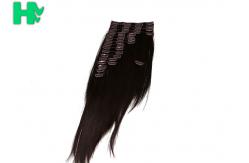 China 7A Synthetic Clip In Hair Extensions / Tangle Free Hair Extensions supplier