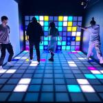 Active Floor Game Room Super Grid 30x30cm Interactive Led Gaming Light Tiles for sale
