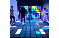 China Active Floor Game Room Super Grid 30x30cm Interactive Led Gaming Light Tiles supplier