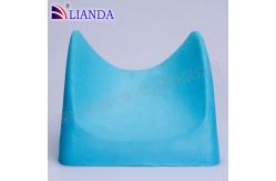 China Soft Back Massage Memory Foam Cushion Pads Lumbar Support Linen Cover supplier